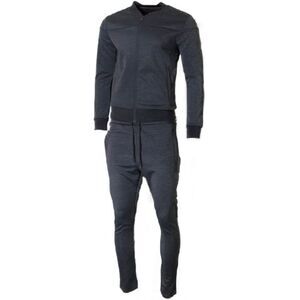 Men's Jogger 2-Piece Set Full Zip Solid Long Sleeve & Drawstring Pant Tracksuit